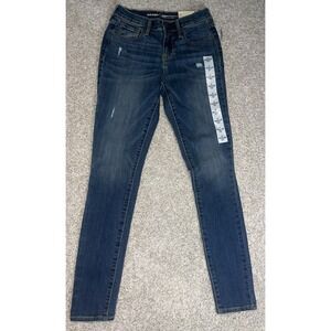 Old Navy Curvy Skinny Jeans Distressed Womens Size‎ 0 Regular Mid Rise